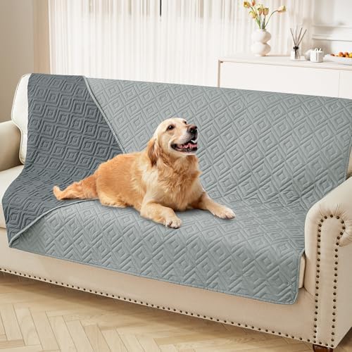 hyha Waterproof Reversible Dog Blanket, Pet Blanket for Sofa Couch