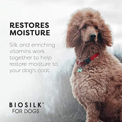 BioSilk for Dogs Silk Therapy Conditioner, with Coconut Oil, 12 Fl Oz