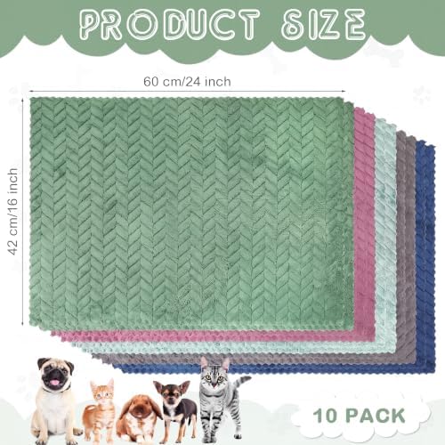 VitalCozy 10Pcs Guinea Pig Cage Liner Washable, Wheat, 18x24 Inch, Colorful