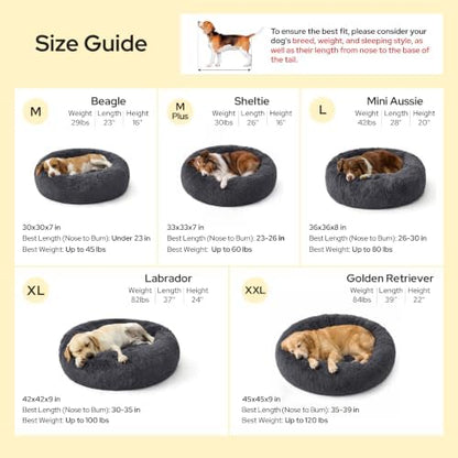 Bedsure SupportMax™ Calming XL Dog Bed Extra Large Washable Pet Bed,42in