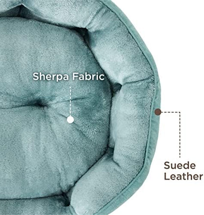 Bedsure Small Dog Bed Washable,Round Cat Beds for Indoor Cats,25in