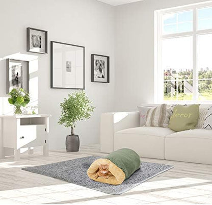 4 in 1 Self Warming Burrow Cat Bed Hideway Sleeping Cuddle Cave