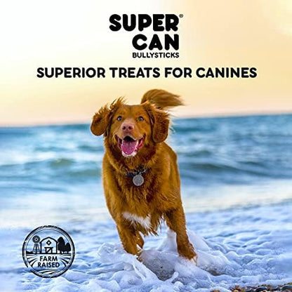 Beef Gullet Sticks for Dogs – 100% Natural Grass-Fed Beef Chews – High Protein, Joint Support with Glucosamine & Chondroitin – Rawhide Free Dental Treats for All Breeds (6-Inch, 8 onz pack)