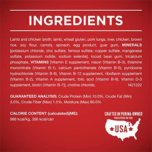 Purina ONE Plus Healthy Weight Wet Dog Food, Tender Cuts, (12) 13oz Cans