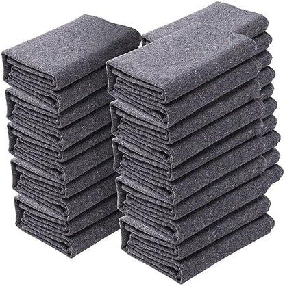 VEVOR Moving Blankets, 72" x 54", 21 lbs/dz Weight, 12 Packs, Professional Recycled Cotton Packing Blanket, Large Heavy Duty Shipping Mover Pads Perfect for Protecting Furniture, Floors, Appliances