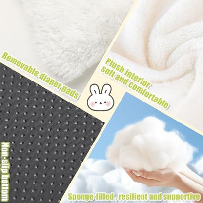 UPINS Rabbit Hideout,Large Bunny Hideout Bed