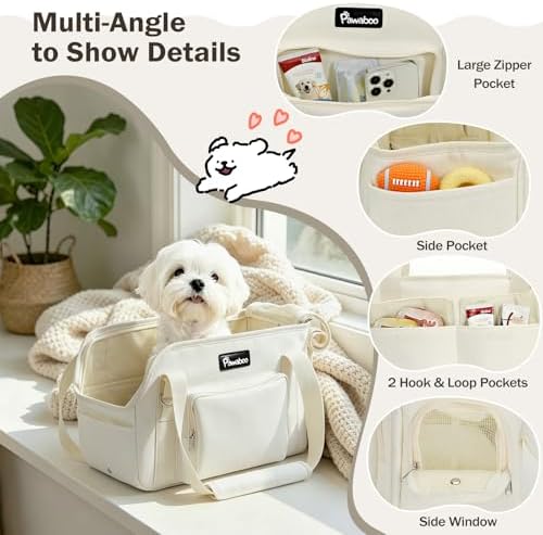 Pawaboo Dog Purse Carrier for Small,Under 9 Lbs
