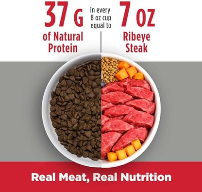 Nulo Freestyle Small Breed Dog Food Dry - Beef & Sweet Potato, Puppy & Adult Grain Free Dog Food, Natural, High Protein, Smaller Sized Kibble with BC30 Probiotic for Healthy Digestion Support, 14lb