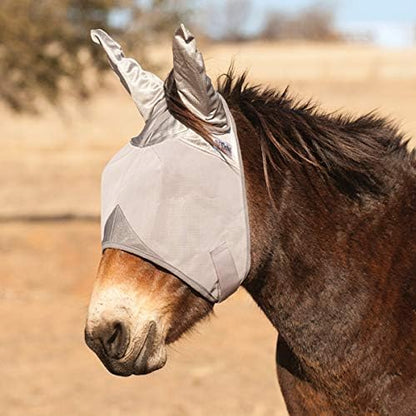 Cashel Crusader Mule Fly Mask, Standard with Ears (Grey, Mule Arabian)