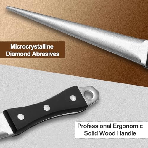 Hoof Knife Sharpener, 10 Inch Farrier Tool Honing Rod for Hoof Knives