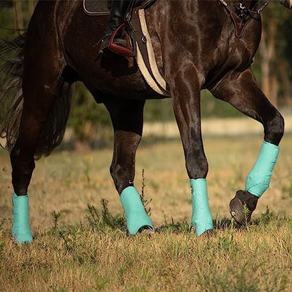 Harrison Howard Splint Boots for Horses 4 Pack, Front & Hind Horse Sport Boots with Neoprene Leg Protection