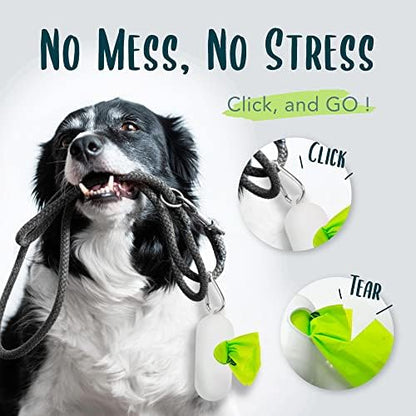 Compostable Dog Poop Bag Rolls, Doggie Poop Bags Refills, Eco-Friendly Pet Waste Bags, Vegetable-Based Unscented, Extra Thick, Leak Proof, Size 9 x 13 Inches, 360 count