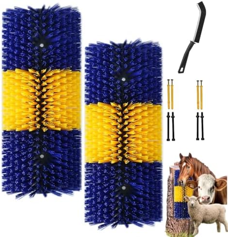 2PCS Livestock Scratching Brush Goat Scratching Post Horse Brush
