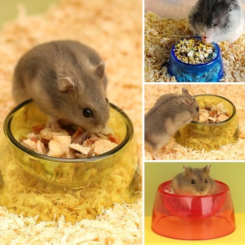 Hamster Food Bowl,Small Animals Food Water Bowl,Water Feeder Container, Hamster Bowls Dwarf Hamsters Food Bowl,Feeding Bowl for Dwarf Hamsters,Mice,Small Animals 3pcs