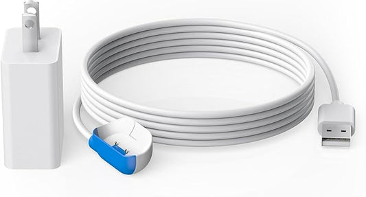 Magnetic Clip Charger for GPS Pet Tracker Compatible with Tractive GPS Location Smart Pet Activity Tracker Replacement Portable Wireless USB Charging Base (White)
