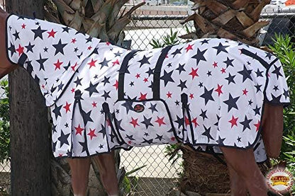 HILASON Horse Fly Sheet Breathable Mesh UV Protection Mosquito Bug Summer