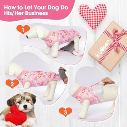 Kuoser Recovery Suit for Dogs After Surgery, Female Dog Onesie for Surgery