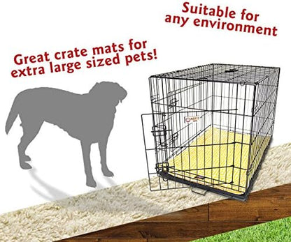 48" Towers Citrus Yellow Crate Dog Bed Mat By Majestic Pet Products