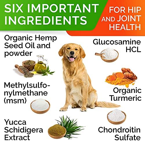 Advanced Joint Hemp Chews for Dogs Mobility - Hip & Joint Pain Relief Chews