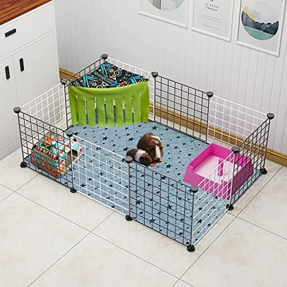 RIOUSSI Guinea Pig Hideout Hideaway Corner Fleece Toys Cage Accessories