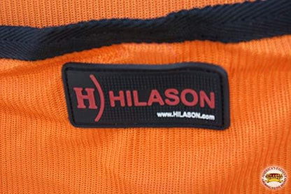 HILASON Horse Fly Sheet UV Protect Mesh Orange with Black Piping 75In