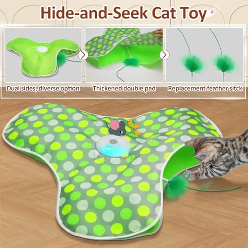 Sofolor Interactive Cat Toys for Indoor Cats, Cat Exercise Toys