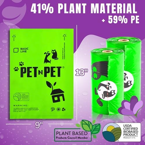 Pet N Pet Doggie Poop Bags, 1080 Count, Lavender Scented Waste Roll Refills