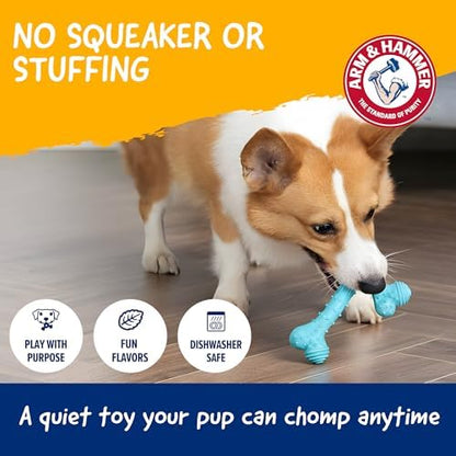 Arm & Hammer Nubbies T-Bone Dental Dog Chew Toy, Peanut Butter Flavor