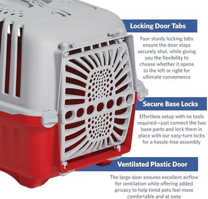 Midwest Homes Spree Travel Carrier, Small, 22-Inch, Red