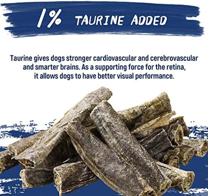 PAWUP Dog Treats, Cod Skins Dog Treat with Taurine, One-Ingredient Grain-Free Chew Fish Skin Rolls Rich in Omega3, 8 oz (4-6 Count)