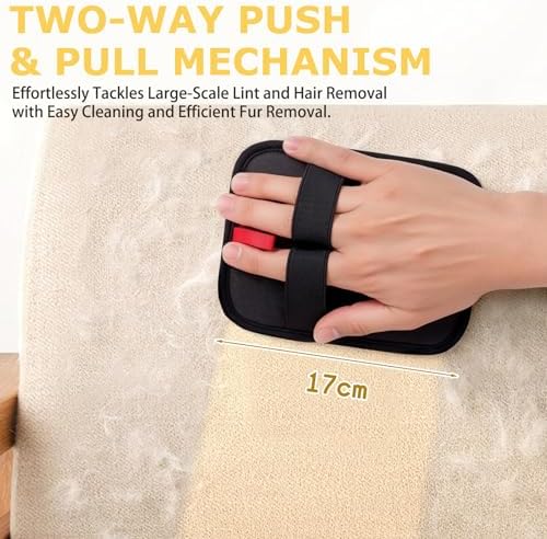 Pet Hair Removal Glove Brush – Reusable Grooming Tool for Cats and Dogs, Ideal for Clothing, Furniture, Carpets, Cat Beds, Car Seats, and More – Upgraded Static Fur Remover (1 Piece)