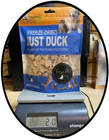 Freeze-Dried Duck Treats for Dogs & Cats, Single Ingredient, High-Protein Training Treats, Food Topper for Picky Eaters, Grain-Free Pet Snack (2.0 oz, Just Duck)
