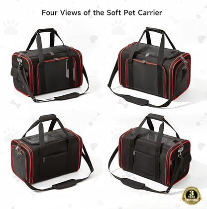 EliteField Soft-Sided Pet Carrier for Cats & Small Dogs (3-Year Warranty)