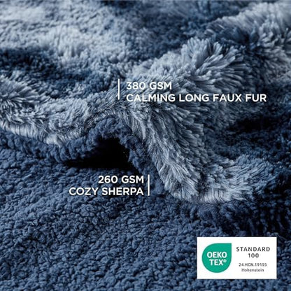 Bedsure Waterproof Dog Blankets for Medium Dogs, Fluffy Faux Fur, 40x50