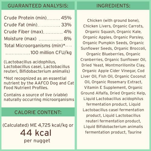 Primal Freeze Dried Raw Dog Food Nuggets, Chicken, 14 oz (2 Pack)