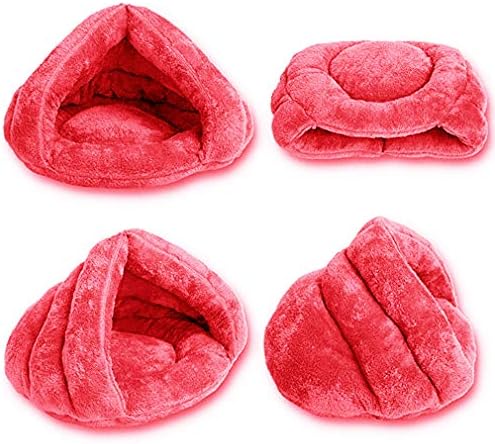 Pet Tent Cave for Small Medium Puppies, Kitty Dogs, Cats - Sleeping Bag With Thick Fleece, Warm Soft Bed, Cuddler Burrow House, Hole Igloo Nest, Cozy for Cat Puppy