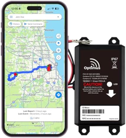 Optimus Wired GPS Tracker for Vehicles - Easy Install, Low Cost Plans