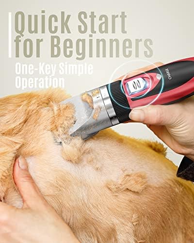 oneisall Dog Clippers Low Noise Grooming Kit for Dogs Cats Pets