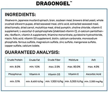 Hikari® Ready-to-Use DragonGel™ Paste Diet for Insect and Vegetable-Eating Lizards, 2.11 oz (60g)