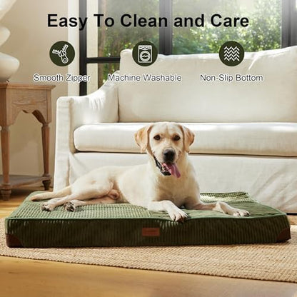 FUKUMARU X-Large Dog Bed, Thickened Waterproof Dog Mat with Washable Cover