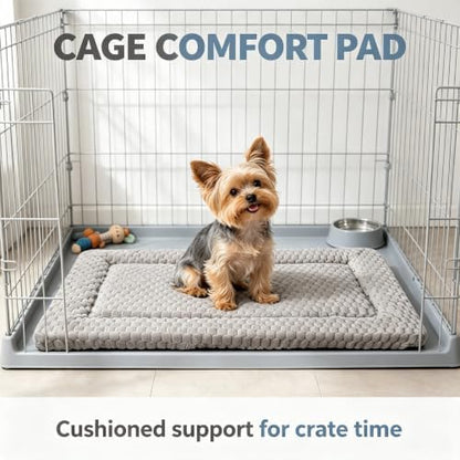 Dog Bed Mat - Durable & Cute Crate Dog Beds for Small Dogs & Cats, Comfortable Kennel Pad for Home, Crate & Travel