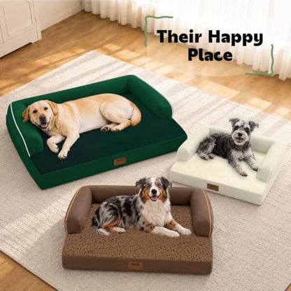 MEKIY Orthopedic XL Dog Bed with Bolster for Extra Large Size Dogs