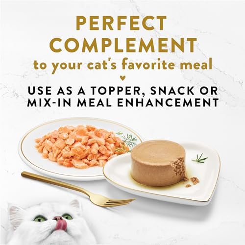 Purina Fancy Feast Appetizers Alaskan Salmon Food Topper, 10 Ct, 1.1 oz