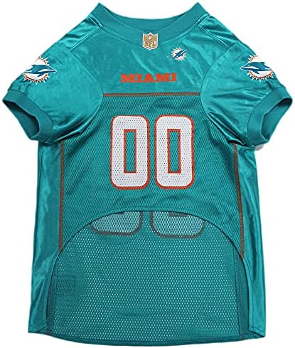 Pets First NFL Miami Dolphins Dog Jersey, Size X-Large, Football Shirt Costume for Pet, Dog Sports T-Shirt, NFL Team Clothing for Cats, Licensed Pet Apparel Available in 7 Sizes and 32 Teams