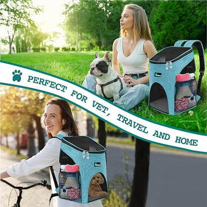 PetAmi Cat Backpack Carrier for Small Dogs and Large Cats, Airline Approved