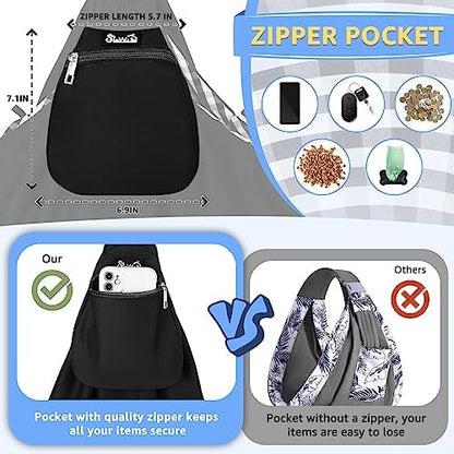 SlowTon Dog Carrier Sling - Thick Padded Shoulder Strap Adjustable, DB, M