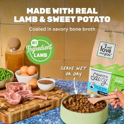 I AND LOVE AND YOU Baked & Saucy Dry Dog Food, Lamb & Sweet Potato | 21lb