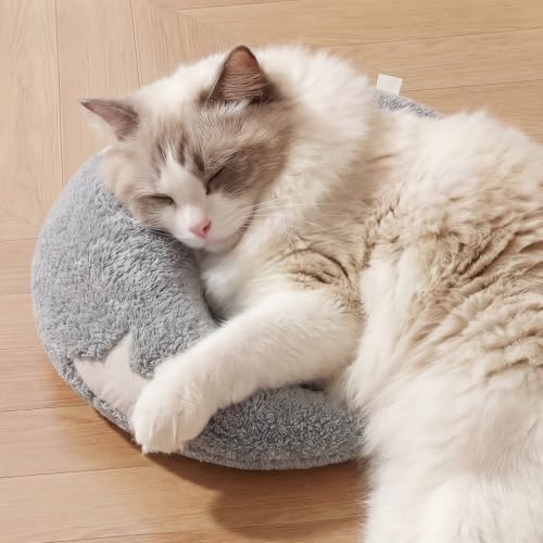 Moon-Shaped Calming Pillow for Cats Soft and Neck-Friendly Dog Pillows