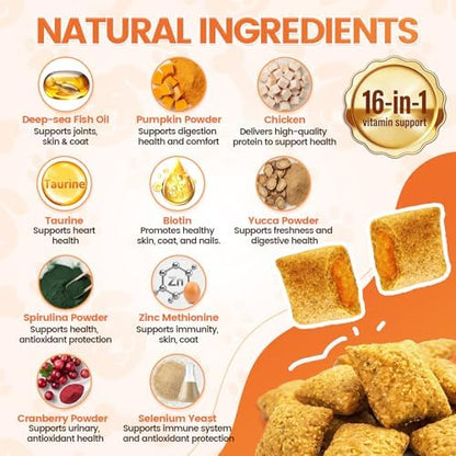 Dog Multivitamin Chews, 16-in-1 Vitamins & Supplements, 500 Soft Chews