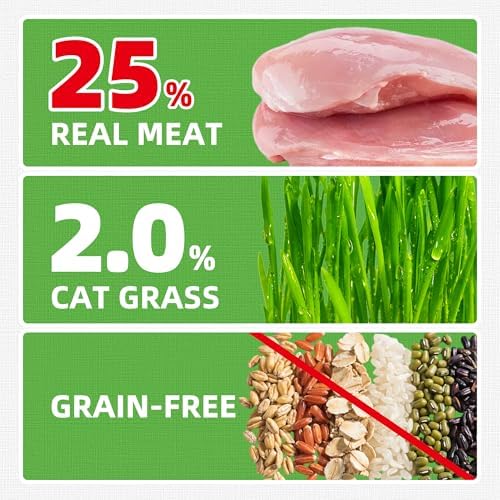 Just Try Cat Grass Jerky Treats for Indoor Cats, 16 oz